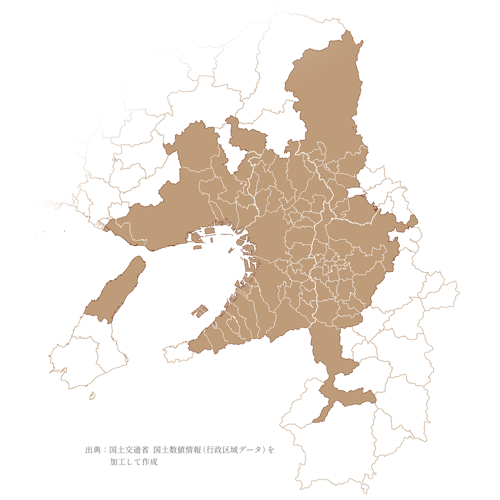 施工対応エリア地図
