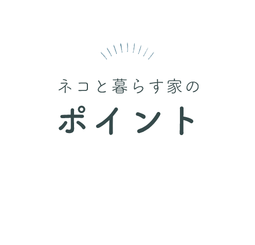 ネコと暮らす家のポイント